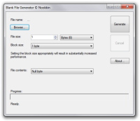 Blank File Generator screenshot